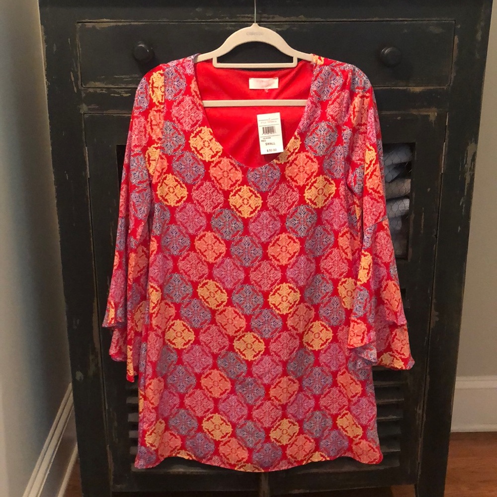 NWT Flair Sleeve Dress sz S